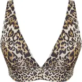 Trendyol Bikinioverdel ecru / brun / sort