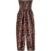 Next Jumpsuit beige / brun / mørkebrun