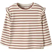 Lil´ Atelier Bluse - Loose - NmfLimia - Turtledove/Maple Syrup - - 7-8 år (122-128) - Bluse