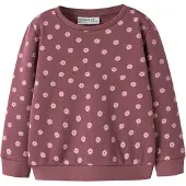 Name it Sweatshirt - Noos - NmfDavina - Wild Ginger/W. LILAS FLO - - 2 år (92) - Sweatshirt