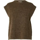 Selected femme Pullover 'SLWLulu' brun-meleret