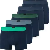 Schiesser Boksershorts ' 95/5 Multi ' natblå / mørkeblå