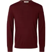 Selected Pullover rubinrød