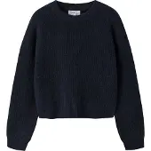 Name it Bluse - Strik - NkfHolly - Short - Noos - Dark Sapphire - - 7-8 år (122-128) - Bluse