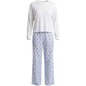 Tommy Hilfiger Underwear Pyjamas 'Essential' navy / lyseblå / hvid