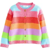 Next Cardigan lyseblå / orange / pink / rød