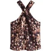 Next Bluse creme / brun / choko / brokade