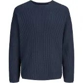 Jack & jones Ensfarvet Striktrøje