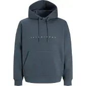 Jack & Jones Sweatshirt 'JJESTAR' grafit / hvid