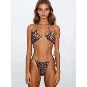 Flavia Valentini Bikini 'Roma Bikini Set - Animalier' brun-meleret