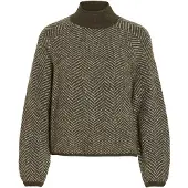 Vila Lory Knit Striktrøje Med Høj Hals