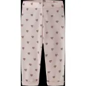 Lil´ Atelier Leggings - Uld - NbfNoel - Morganite m. Hjerter - - 68 - Leggings - Uld
