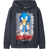 Name it Hættetrøje - NkmAlfe - Sonic - Ombre Blue - - 6 år (116) - Hættetrøje