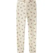 Lil´ Atelier Leggings - Uld/Modal - NmmNalu - Turtledove/Fox - - 5 år (110) - Leggings