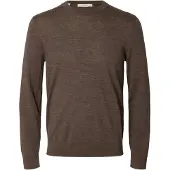 Selected Pullover 'SLHTray' brun-meleret