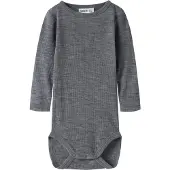 Name it Body l/æ - Uld - Rib - Noos - NbnWax - Folkstone Gray - - 62 - Body L/Æ