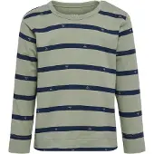 Hummel Bluse - hmlMini - Reg Stripy Bee - Shadow - - 3 år (98) - Bluse