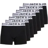 Jack & Jones Boksershorts 'JACSENSE' sort / hvid