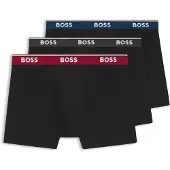 BOSS BOSStil mænd. 50554694 Sæt 3 Power boksershorts sort (M), Afslappet, Bomuld