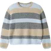 Name It Kids Pullover 'NKFLUCI' mørkebeige / pastelblå / grafit