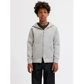 JACK&JONES JUNIOR Junior Sweatjakke 'Legacy' grå-meleret