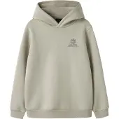Name it Hættetrøje - Sweat - Loose - NlmHamo - Abbey Stone - - 11-12 år (146-152) - Hættetrøje