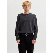 Jack & Jones Regular Fit Ensfarvet Langærmet T-shirt