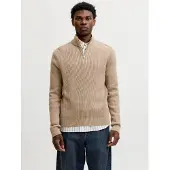 Jack & Jones Pullover 'JJPANNEL' lysebrun