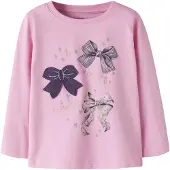Name it Bluser & t-shirts 'NMFNEOMON' blå / guld / mørkelilla / pink