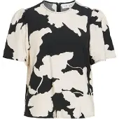 Vila Bluse 'VISASKIA' sort / offwhite