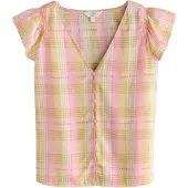 Next Bluse lysebeige / gul / pitaya / gammelrosa