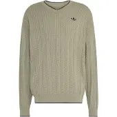 Adidas Originals Originals Cable Knit Crewneck Sweatshirt, størrelse Large