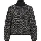 Vila Lory Knit Striktrøje Med Høj Hals