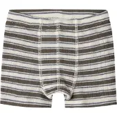 Name it Boxershorts - Uld - Rib - NmmWang - Snow White/MOREL/FOL - - 5 år (110) - Boxershorts