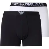 Emporio Armani Boksershorts sort / hvid