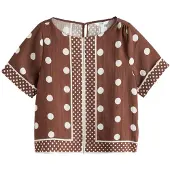 Next Bluse ecru / choko