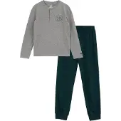 We fashion Nattøj grå-meleret / mørkegrøn