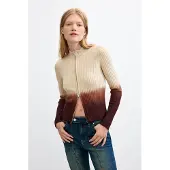 Desigual Cardigan creme / choko