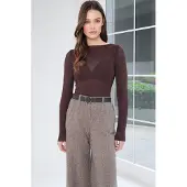Trend Alaçatı Stili Shirts mørkebrun