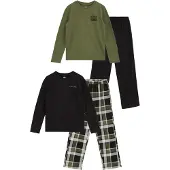 We fashion Nattøj lysegrå / oliven / sort