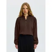 SELECTED WOMEN Bluse 'SLWDONNA' choko