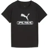 Puma Sport Slim Graphic Tee Women, Clothing, Black, M