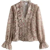 Next Bluse pastelgrøn / lysegrøn / lyserød / gammelrosa
