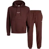 Jack & Jones Sweatshirt 'JJESOHO' brun / hvid