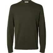 Selected Pullover 'SLHTorino' mørkegrøn