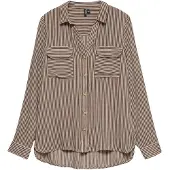 Vero Moda Bluse 'VMBUMPY' choko / hvid