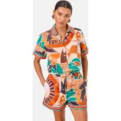 Lipsy Bluse aqua / choko / abrikos / mørkeorange