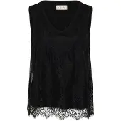 Cream Bluse sort