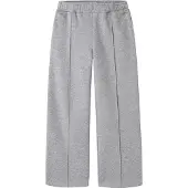 Name it Bukser - NkfNillina - Wide - Light Grey Melange - - 6 år (116) - Bukser - Bomuld