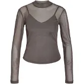 Noisy May Nmpercy Mesh Bluse